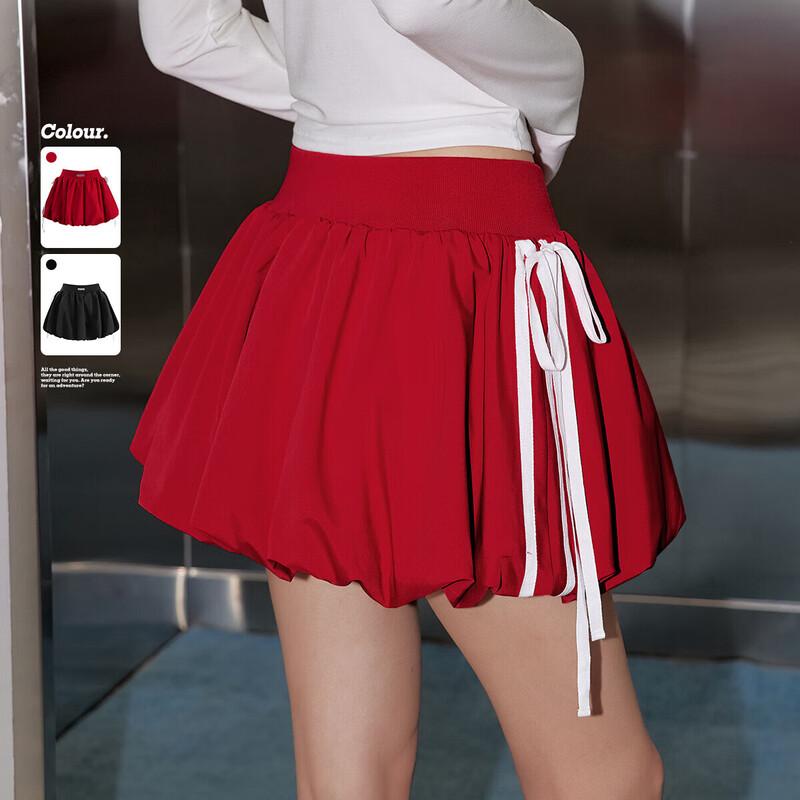 UNIFREE Ballet-Style High-Waist A-Line Mini Skirt