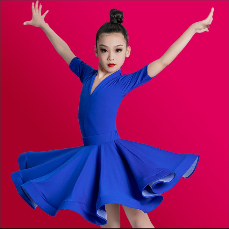 Dětské profesionální šaty na latinskoamerické tance pro dívky, šaty na společenské tance, rumba, cha cha, samba, tréninkové šaty, latinskoamerické vystoupení