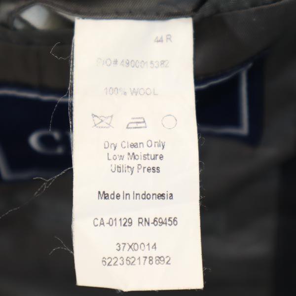 Chaps Stripe 100% Wool Tailored Jacket Navy System Men's Used