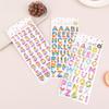 3D Gold Coil Shiny Number Alphabet Stickers For Scrapbook Decals Phone Case Personalized Decoration Crafts