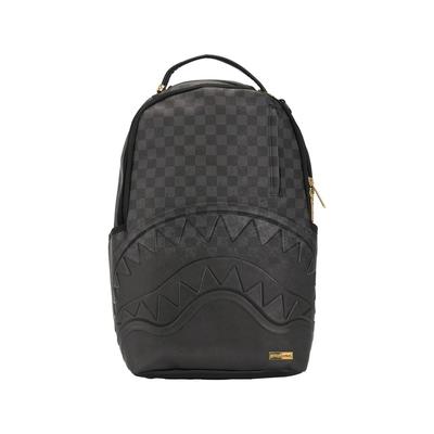 Zaino Shark Logo Grande Scacchi Classici Moda Zaino Unisex Nero W1215801