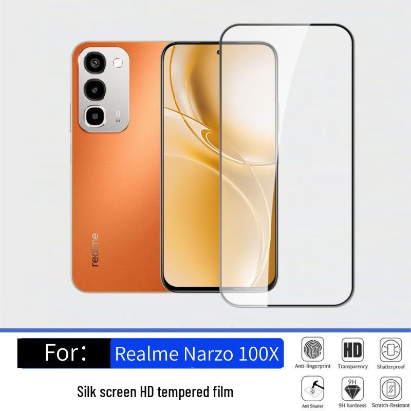 Матовая закаленная пленка Realme Narzo 100X HD Anti-Peep с высокой светопропускаемостью и прозрачной защитой линзы