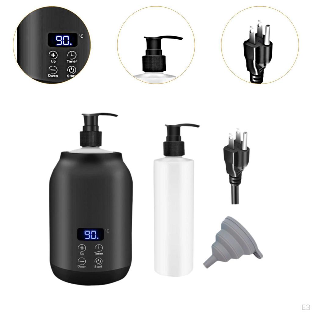 Single Bottle Oil Heater with Bottles Touch Control Key Lotion Warmer White