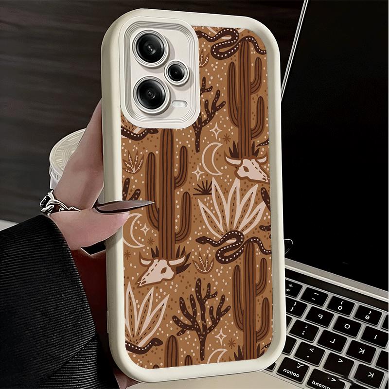Phone Case for Xiaomi Redmi Note 15 14 13 Pro Plus Cactus Pattern Shell 12S 11 11S 11T 5G 14S Soft Silicone Funda