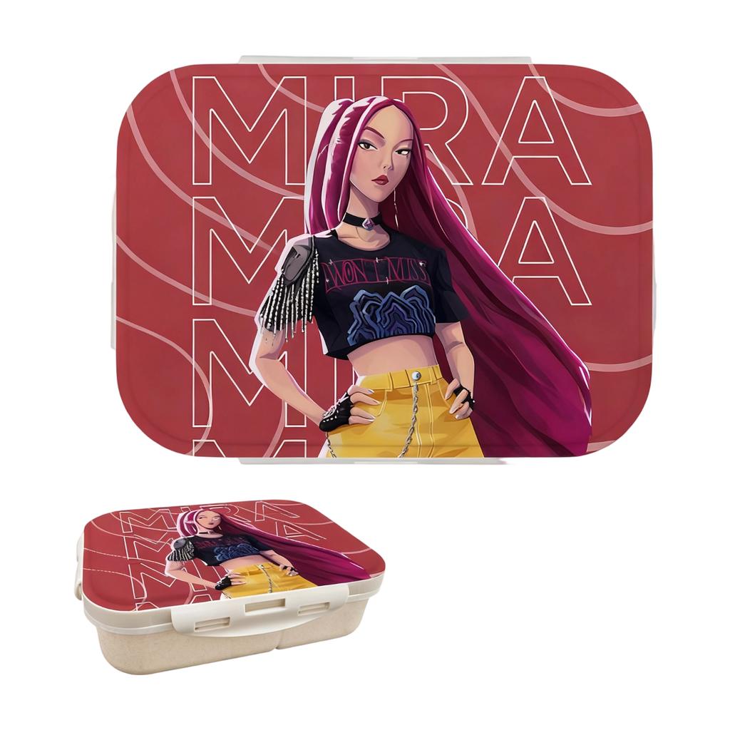 Anime - Themed  Straw Lunch Boxes For Students   Workers - Cute Cartoon Character Designs, Leak - Proof & Eco - Friendly Meal Prep Containers