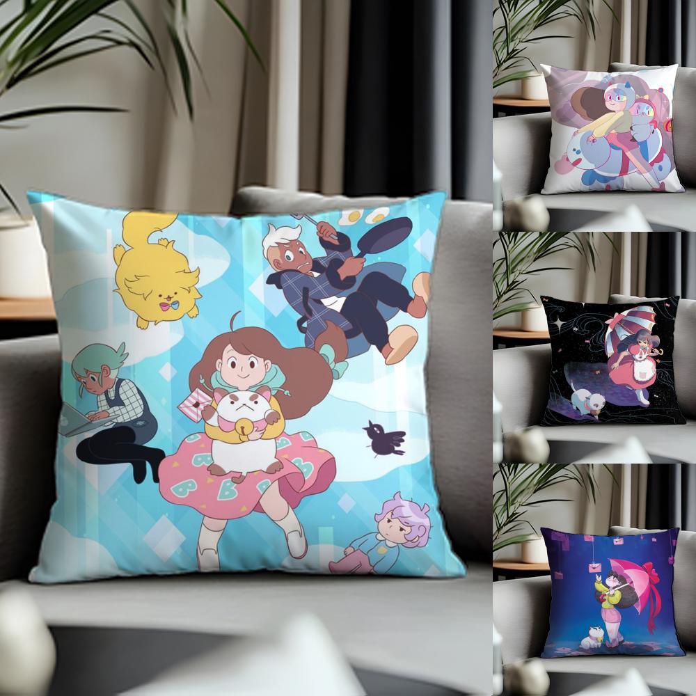 Hot BBbee and Puppycatied Cushion Cover Antidustmite Pillowcase Invisible Zipper Silky Short Plush Sofa Cushion Cover