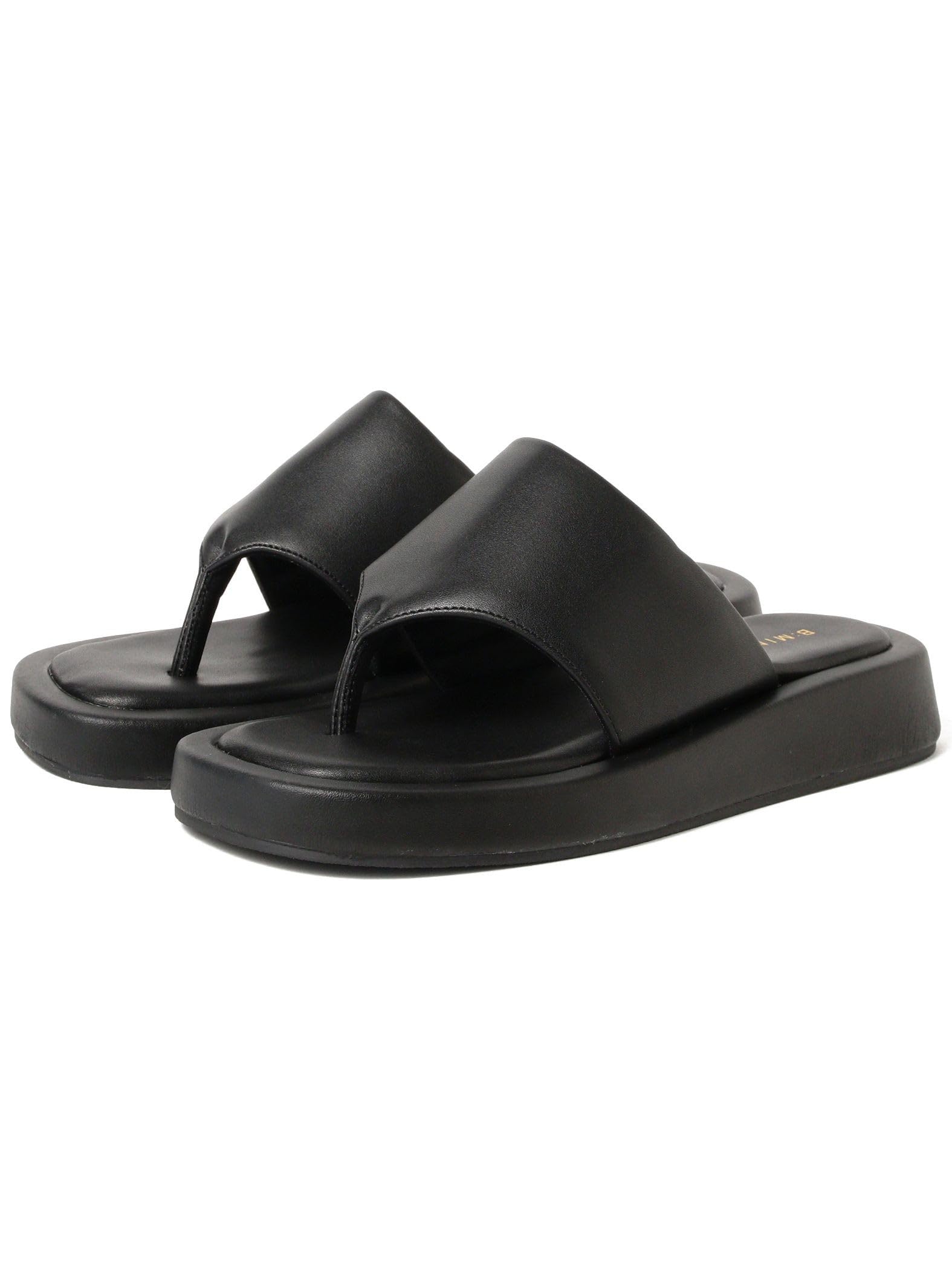 

B:MING LIFE STORE by BEAMS Platform Thong Sandals (Sizes 22.5-24.5cm) Women s Black Size 23.5