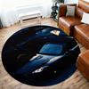1pc car wet Round Chair mat office Area Rug - Non-Slip, Floor Mat for Office, Bedroom, and Indoor Decor p127121