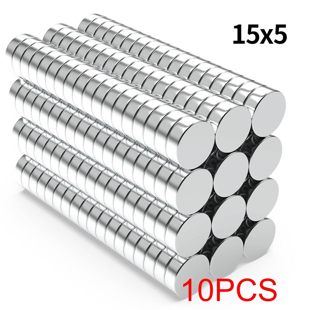 Super Strong Neodymium Magnet N35 NdfeB Permanent Magnetic imanes Round Powerful Magnets Refrigerator 15x1 15x2 15x3 15x4 15x5