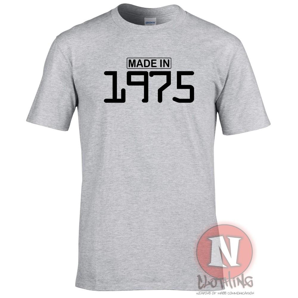 Made In 1975 TShirt Birthday Celebration Present Gift Funny Party Teeshirt