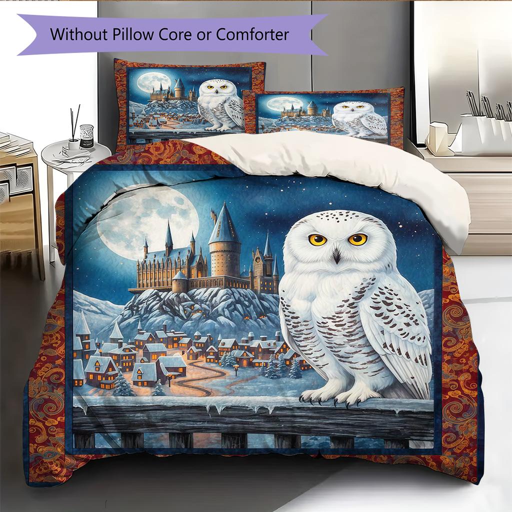 Cartoon Pattern Bedding Quilt Set Quilt Cover Pillowcase Home Decoration Birthday Gift (1 * duvet cover + 2 * pillowcase, without core)