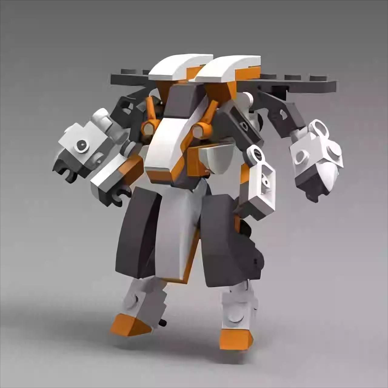 

Экзоскелет меха строительные блоки мелкие частицы миниатюрный боевой робот сборная модель мальчики и девочки подарок детская игрушка PDF Manual