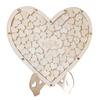 Wooden Heart Shaped Wedding Guest Book Sign In Table Decoration
