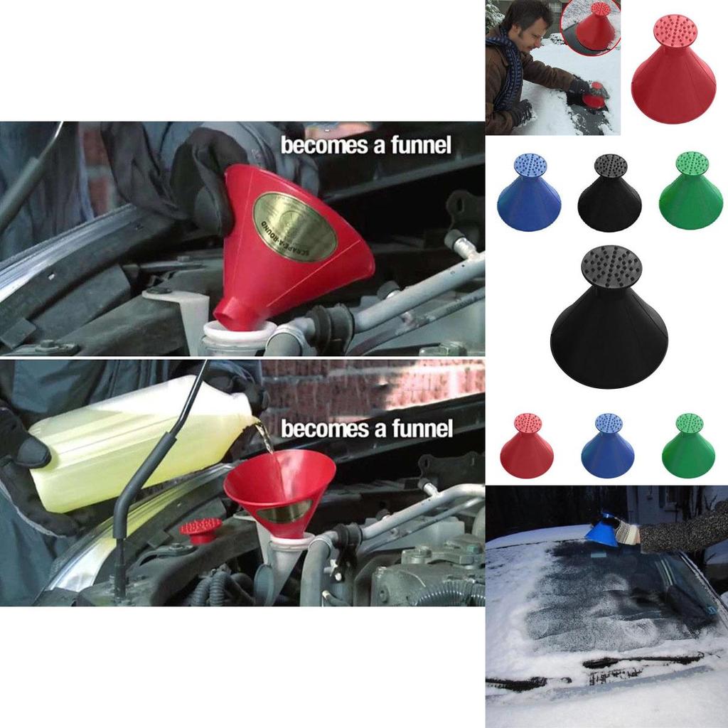 Versatile And Durable Outdoor Round Funnel Car Windshield Ice Scraper Tool
