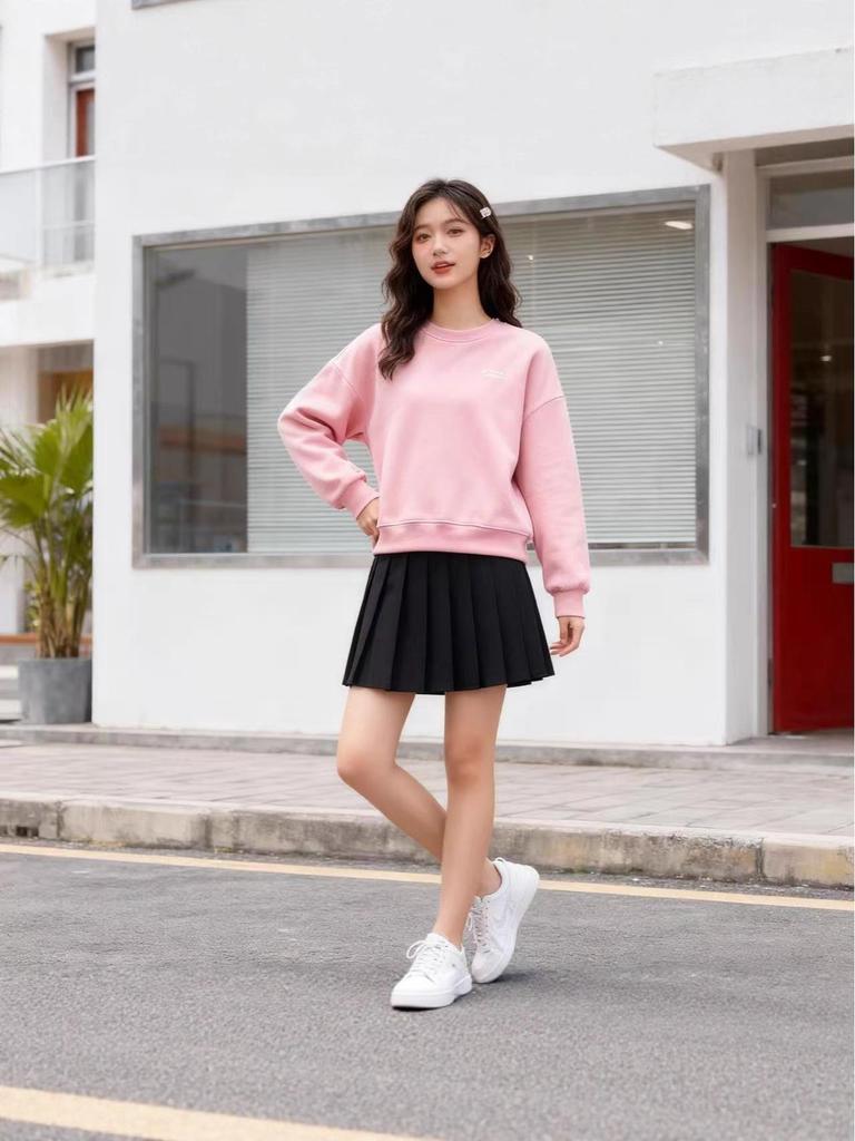 College Style Summer Uniform & Skirt Set for Graduation and Performances