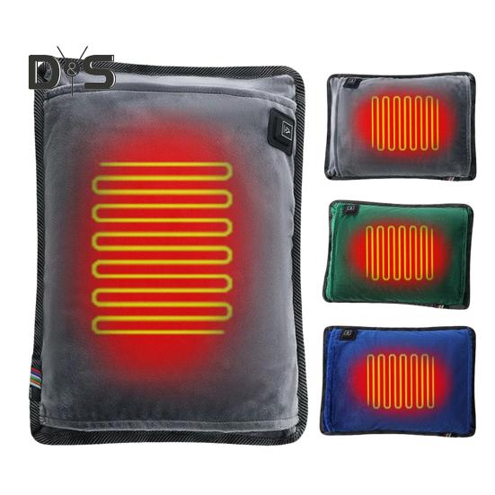 Wiederverwendbares Mini-Heizkissen, Instant-Heizkissen, Temperatur einstellbar, schnelles Aufheizen, waschbar, Hand- und Fußwärmer, USB-Heizkissen