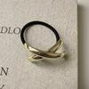 2024 New Metal Irregular Golden Color Hair Bands Elastic Hair Scrunchies Hair Rope Headbands Women Girls Hair Accessories Gifts