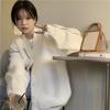 Cardigans Lazy Wind Soft Waxy Sweet College Style Sweater Cardigan Female Student Korean Style Loose Wear Outer Coat