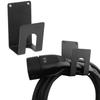 EV Charger Holder, Wall-Mounted Bracket Set, Compatible with SAE J1772 Connector & J-Hook