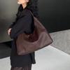 Simple 2025 Large-capacity Advanced Texture Niche Work Commute Large-capacity Leather Versatile Single Shoulder Underarm Bag Women