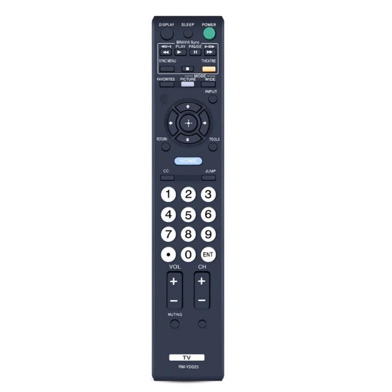 TV Remote Control with Comfortable Ergonomic Grip and Simple Layout ABS Remote Offering Easy Operation for RM-YD025 1
