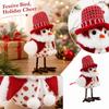 Christmas Bird Ornaments, Assorted Small Bird Figurines Hanging Decorations for Christmas Tree and Window Display