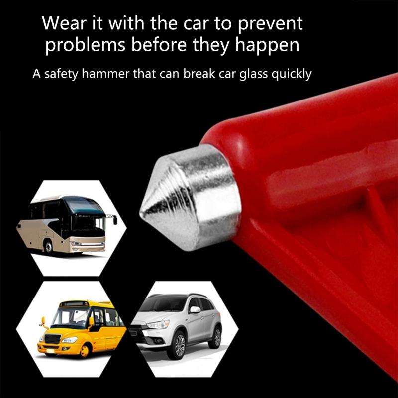 Car Window Breaker Tool Safety Hammer Car Glass Breaker Fire Escape Hammer Portable Rescues Escape Tool Enduring