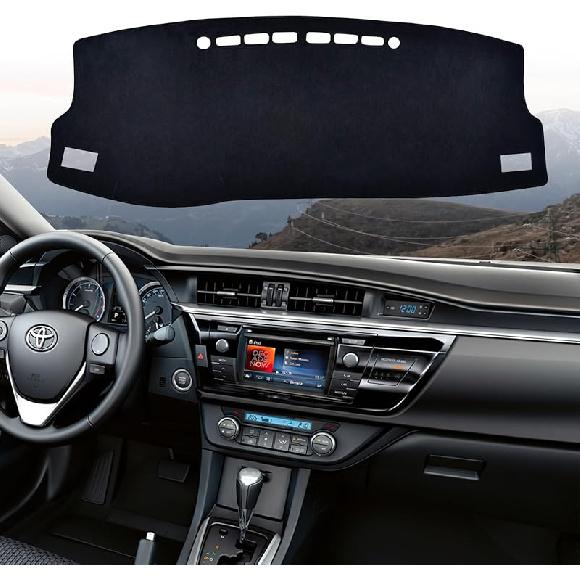 Dashboard Dash Cover Mat For Toyota Corolla 2014 2015 2016 2017 2018 Polyester  Fit Toyota Corolla Accessories Dash Cover Black Trim (Corolla