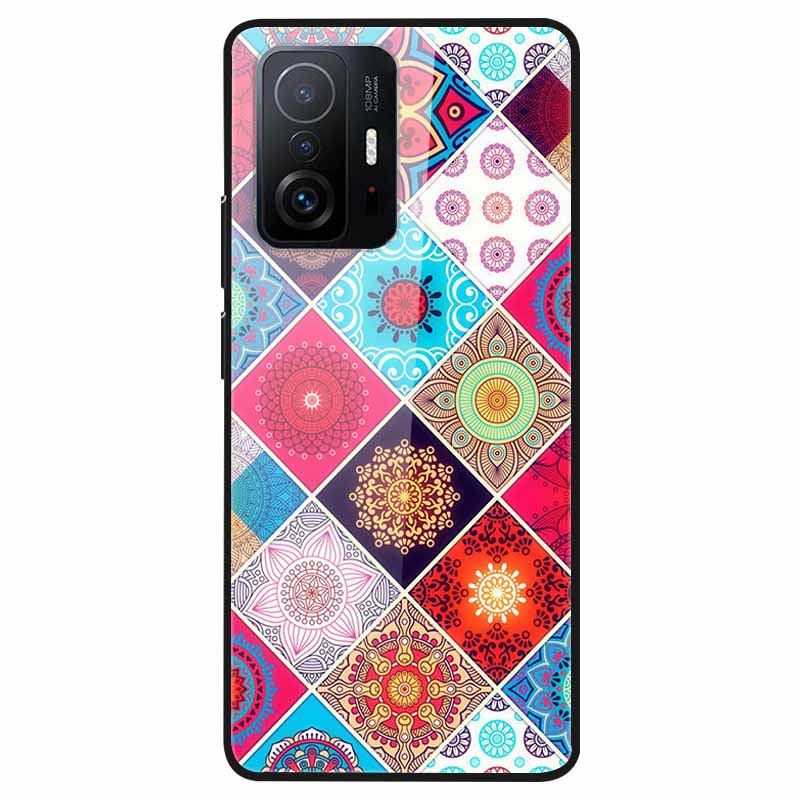 Luxury Case for Xiaomi Mi 11T Pro Cover Tempered Glass Cover for Xiaomi 11T 11 T Pro Phone Case for Xiaomi 11TPro Fundas 2021