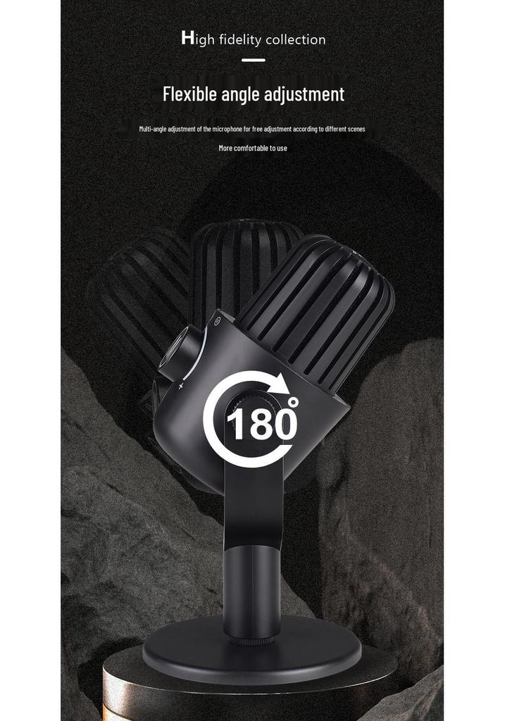 USB Condenser Microphone for Gaming, Streaming, Recording, and Mobile with Smart Noise Reduction