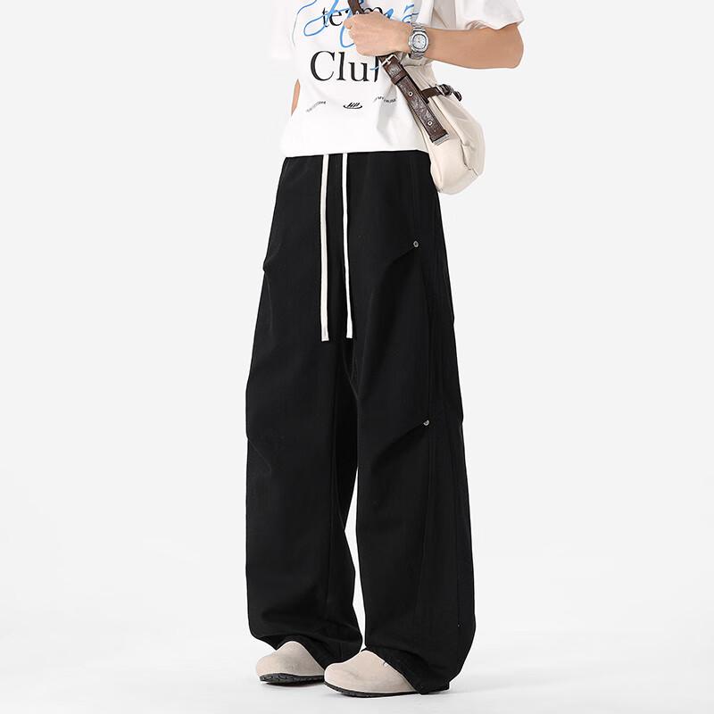 SWAMP AREA K5007 Unisex Pure Cotton Loose-Fit Cargo Pants