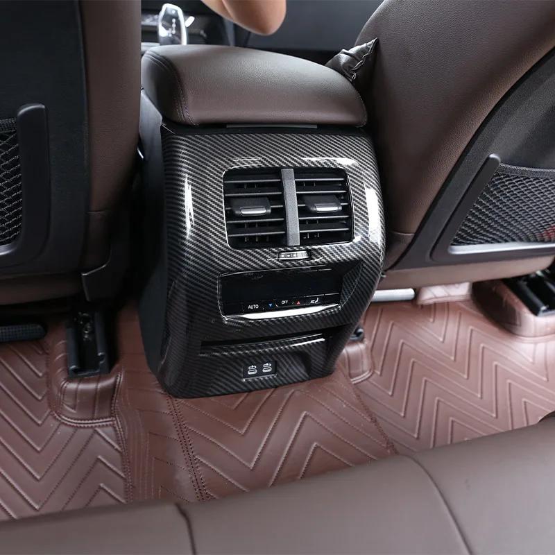 ABS Carbon Fiber For BMW X3 X4 G01 G02 2018-2025 Interior Kit Dashboard Console Gear Shift Panel Decoration Cover Trim Sticker