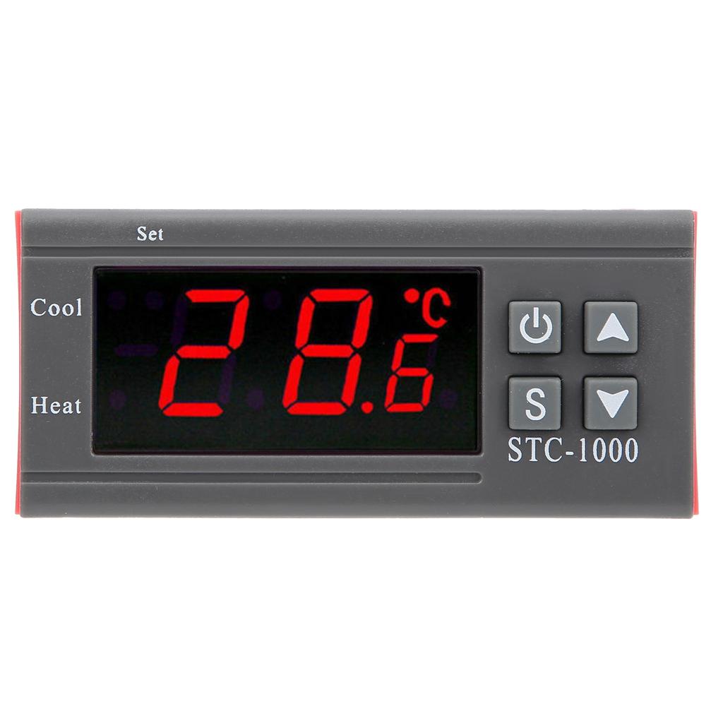 STC‑1000 Digital Temperature Controller Cooling and Heating Thermostat with Sensor AC110‑220V