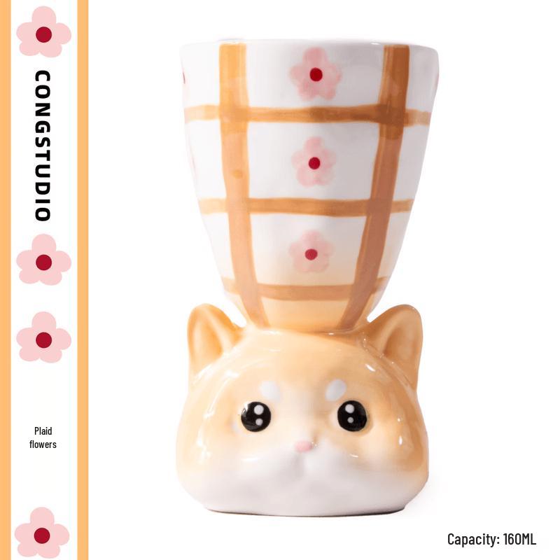 Cute Cat Handmade Ceramic Mug