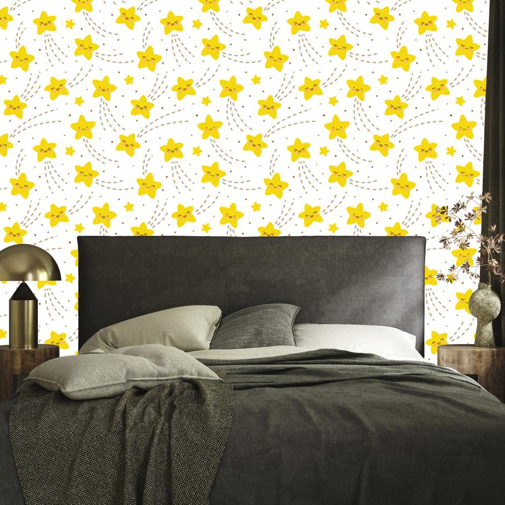 Joyful Stars Wallpaper for Living Room and Bedroom 50x1000