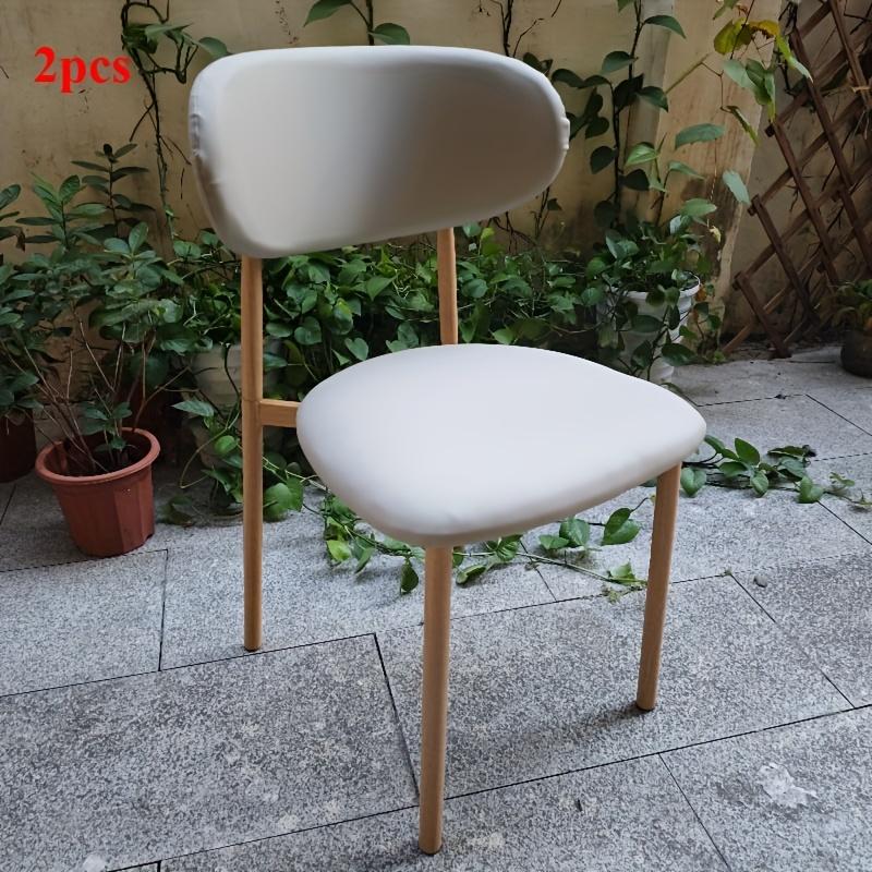 2pcs Minimalist dining chair - Nordic style, with backrest, memory foam seat, suitable for modern home or restaurant decoration