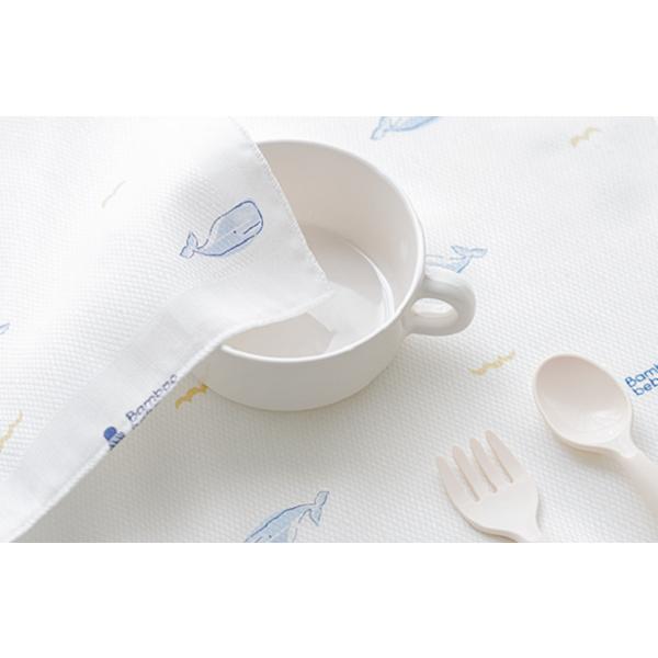 Bamboo Bebe Signature Jungle Forest Embossovaný kapesník velrybí 10p, korejské kojenecké výrobky