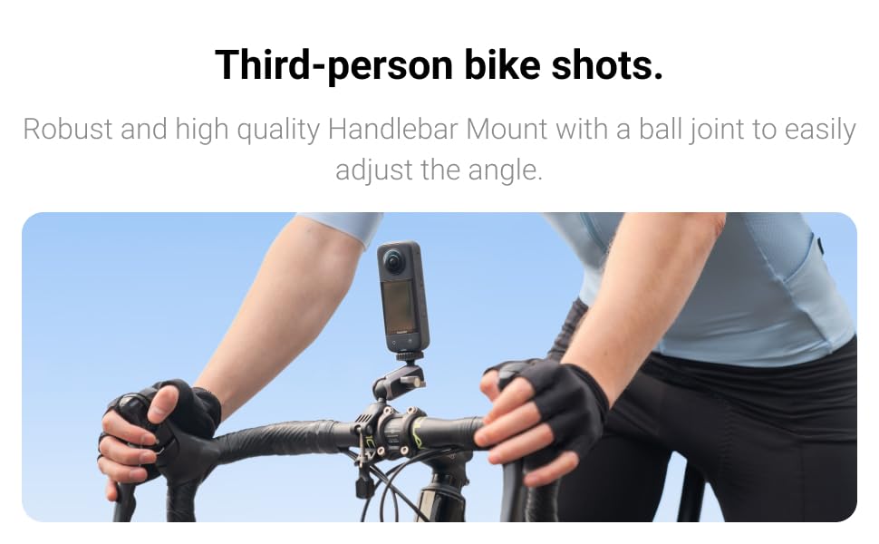 Insta360 Bike Bundle Handlebar Mount and Chest Strap for 360 Cameras