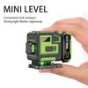 16 Lines 4D Laser Level 60° Self Lifting Horizontal Vertical Cross Green Laser Beam For Construction Alignment