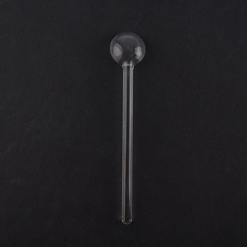 Long Handle Glass Teaspoon Tableware Transparent Coffee Stirring Spoon