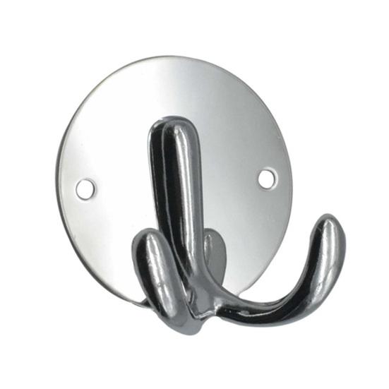 

Настінний гачок з нержавіючої сталі, круглий, з двома зубцями, для дверей, вішалка для пальто, рушників