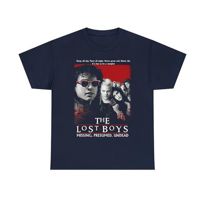 The Lost Boys David Vampire Graphic T Shirts Santa Carla Scary Halloween Tops Horror Movie Printed Tee Large Size Mens Clothing