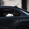 14x5cm Cute Cat Car Sticker Anime Kitty Vinyl Film Decal For Car Body Bumper Windows Motorcycle Laptop Wall Auto Accessories