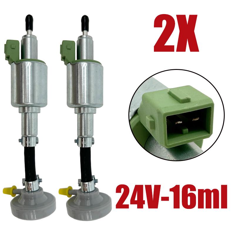 2X 12V 24V 2-5KW Car Air Diesel Heater Oil Fuel Pump For Webasto Eberspacher Truck Parking Heater Pulse Meter Pump w/ Damper