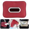 Not Slip Vehicle Tissue Box Holders Leather Construction Napkins Dispenser Multifunction For Sun Visors Armrest Back Seats