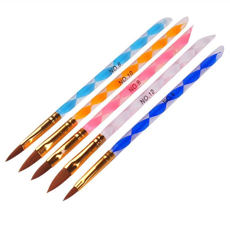 Buy Nail Art Pen Brush For Acrylic Liquid UV Gel Nail Acrylic Powder Kolinsky Acrylic Powder