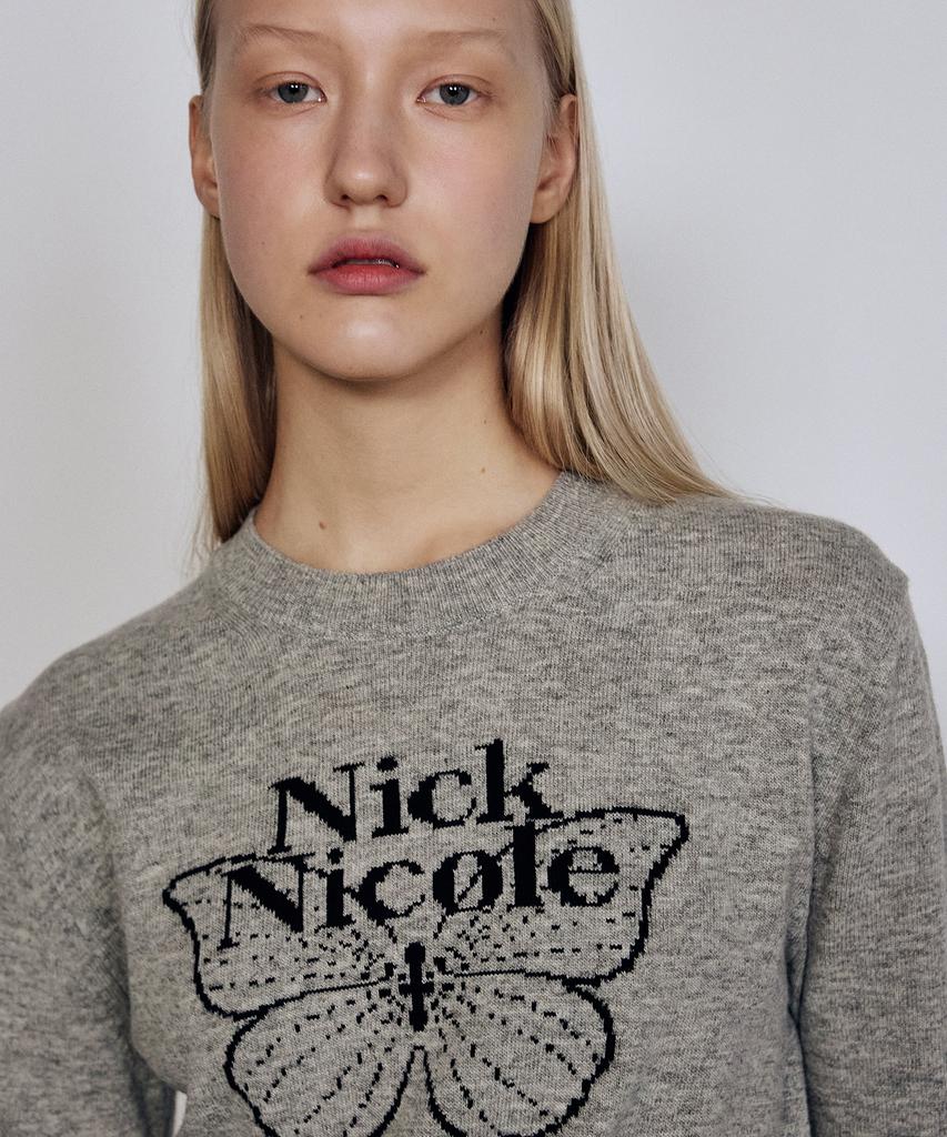 Nigaennikol Cashmere Butterfly Signature Crop Knit_8 Color (B Type)