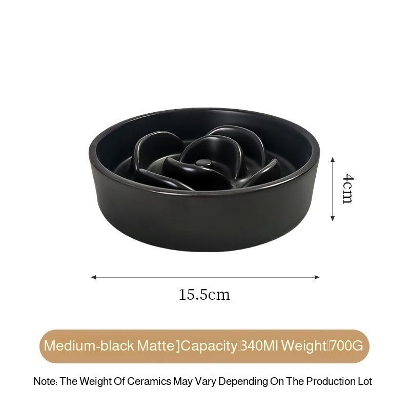 Creative Simple Solid Color Pet Bowl With Bowl Stand To Prevent Tipping Over Cat Bowl Anti-Choking Feeding Bowl Cat Water Bowl