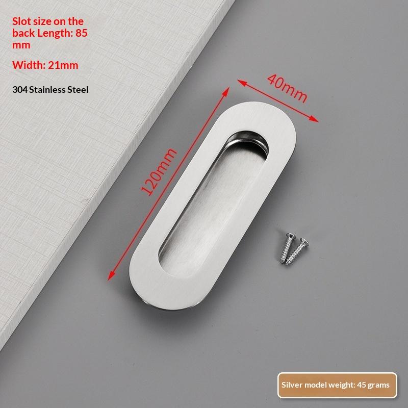 Poignée cachée en acier inoxydable Poignée de porte coulissante intégrée Poignée de tiroir de porte coulissante intégrée Poignée Noir Or Bronze