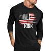 Casual Printed Raglan Sleeve Men's Long Sleeve Top